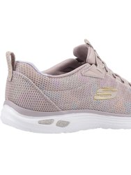 Womens/Ladies Empire DLux Sneakers - Taupe/Rose Gold/White