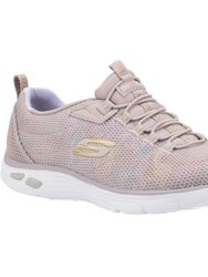 Womens/Ladies Empire DLux Sneakers - Taupe/Rose Gold/White - Taupe/Rose Gold/White