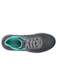 Womens/Ladies Flex Appeal 3.0 Fan Craze Sneaker (Gray)