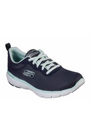 Womens/Ladies Flex Appeal 3.0 First Insight Sneakers - Navy/Aqua - Navy/Aqua