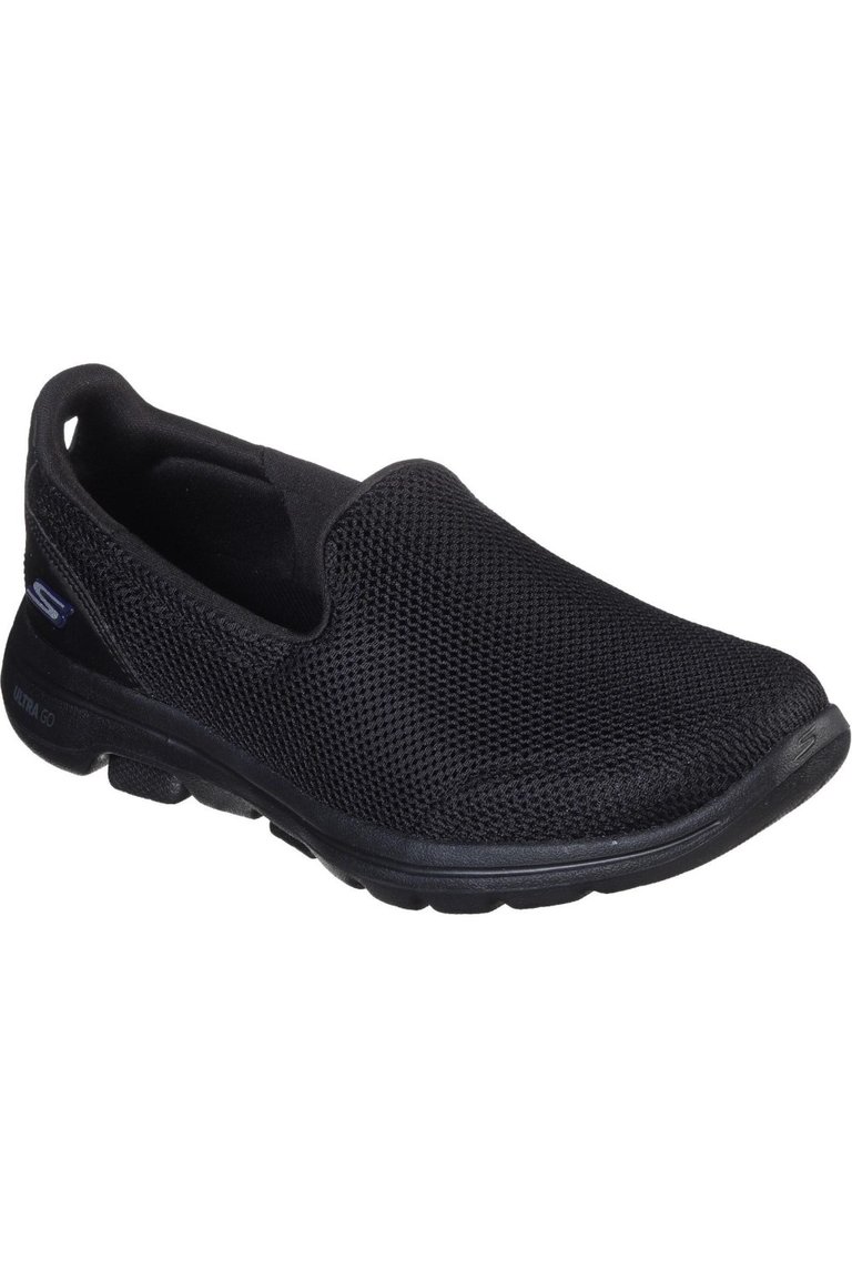 Womens/Ladies Go Walk 5 Slip On Shoe - Black - Black