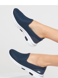 Womens/Ladies Go Walk 5 Slip On Shoe - Navy