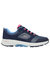 Womens/Ladies Go Walk Outdoors River Path Leather Sneakers - Navy/Pink