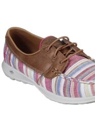 Womens/Ladies Gowalk Lite Beachside Boat Shoe - Natural/Multicolored