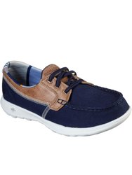 Womens/Ladies GOwalk Lite Playa Vista Boat Shoes - Navy/Brown - Navy/Brown