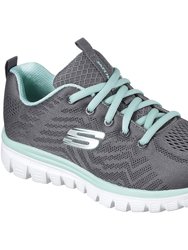 Womens/Ladies Graceful Get Connected Sports Sneaker (Charcoal)
