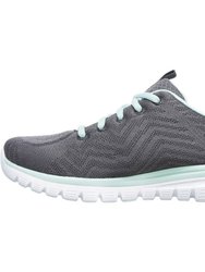 Womens/Ladies Graceful Get Connected Sports Sneaker (Charcoal)