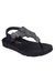 Womens/Ladies Meditation Floral Lover Sandals - Black/Silver - Black/Silver