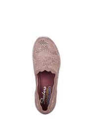 Womens/Ladies Seager Bases Covered Shoes - Mauve