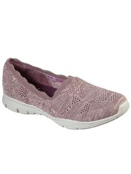 Womens/Ladies Seager Bases Covered Shoes - Mauve - Mauve