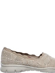 Womens/Ladies Seager Bases Covered Shoes (Taupe) - Taupe