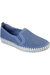 Womens/Ladies Sepulveda Blvd A La Mode Slip On Shoe - Blue - Blue