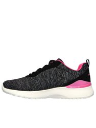 Womens/Ladies Skech-Air Dynamight Paradise Waves Sports Sneakers - Black/Hot Pink