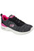 Womens/Ladies Skech-Air Dynamight Paradise Waves Sports Sneakers - Black/Hot Pink - Black/Hot Pink