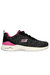 Womens/Ladies Skech-Air Dynamight Paradise Waves Sports Sneakers - Black/Hot Pink