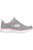 Womens/Ladies Summits Built In Leather Sneakers - Gray/Pink