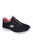 Womens/Ladies Summits Striding Slip On Sneaker - Black/Pink - Black/Pink