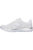 Womens/Ladies Summits Suited Leather Sneakers - White/Silver