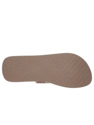 Womens/Ladies Vinyasa Stone Candy Flip Flop - Taupe