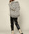 Carthage Open Knit Cardigan In Black/Ivory