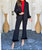 Casino Night Blazer In Black - Black