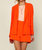 Eco Friendly Long Sleeve Blazer In Neon Orange - Neon Orange