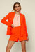 Eco Friendly Recycled Poly Tailored Shorts In Orange - Orange