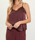 Lace Cami In Chocolate Brown - Chocolate Brown