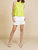 Lace Eyelet Cami Top In Neon Yellow - Neon Yellow