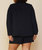 Plus Size Long Sleeve Open Blazer In Black