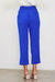 Recycled Poly Tapred Pants With Waist Band In Electric Blue