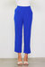 Recycled Poly Tapred Pants With Waist Band In Electric Blue