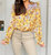 Seed Paisley Top In Mustard - Mustard