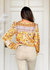 Seed Paisley Top In Mustard