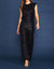 Sequin Flare Pants In Black - Black