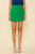 Side Slit Skort In Green - Green