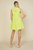 Sleeveless Eyelet Dress In Neon Yellow