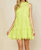 Sleeveless Eyelet Dress In Neon Yellow