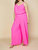 Ultra Pink Palazzo Pants In Ultra Pink - Ultra Pink