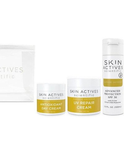 Skin Actives Scientific Damage Defense Kit - Antioxidant Day Cream, Sunscreen, UV Repair Cream product
