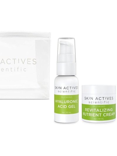 Skin Actives Scientific Glowing Bundle - Hyaluronic Acid Gel & Revitalizing Nutrient Cream product