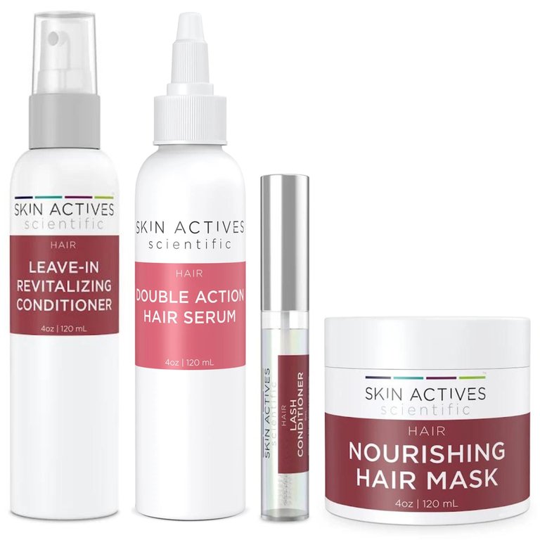 Hair Care Set - Hair Conditioner, 4oz Hair Mask, Brow & Lash Conditioner, Hair Serum