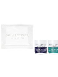 Moisturizing Bundle - Hyaluronic Acid Moisturizer, Ultimate Moisturizing Cream, Vitamin A Serum, Intense Lip Repair