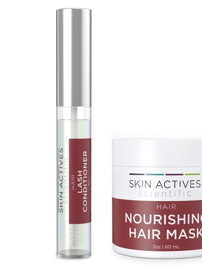 Skin Actives Scientific Nourishing 2 oz Hair Mask And Brow & Lash Enhancing Conditioner Set product