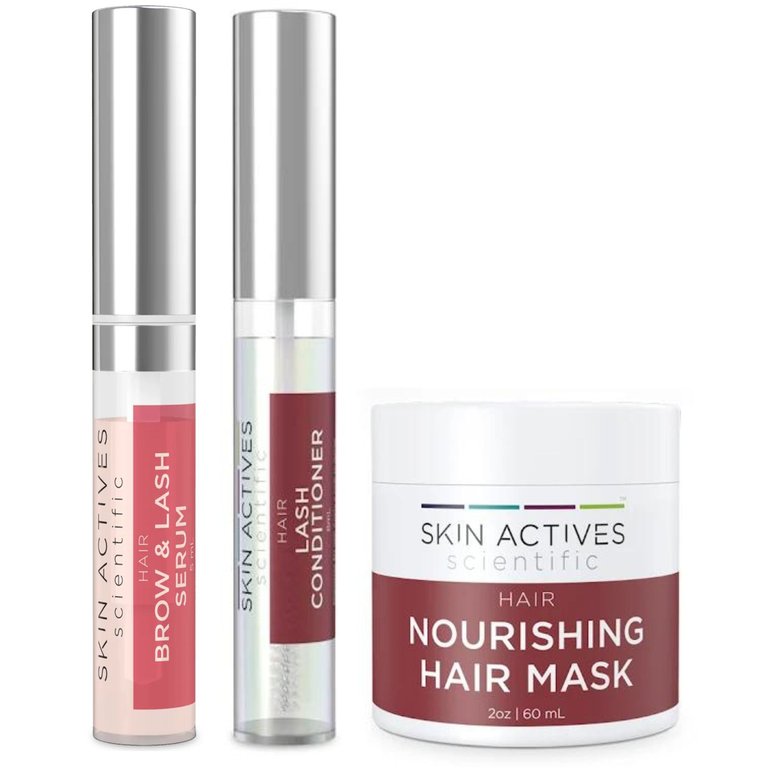 Nourishing 2oz Hair Mask With Brow & Lash Serum And Enhancing Conditioner Set