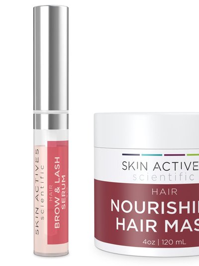 Skin Actives Scientific Nourishing 4oz Hair Mask & Brow And Lash Serum Set product