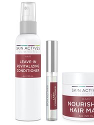 Revitalizing Conditioner With Nourishing 4oz Hair Mask & Brow And Lash Conditioner Kit