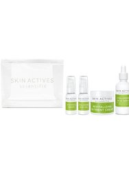 Ultimate Glowing Skin Kit - Revitalizing Cream, Antioxidant Serum, Hyaluronic Acid Serum, Vitamin A Serum, Hyaluronic Acid Gel, Daily Cleanser