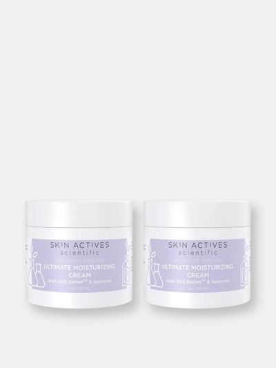 Skin Actives Scientific Ultimate Moisturizing Cream With Ros Bionet and Apocynin | Advanced Ageless Collection | 2-pack product