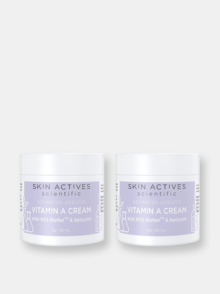 Vitamin A Cream With Ros Bionet and Apocynin | Advanced Ageless Collection | 2-pack